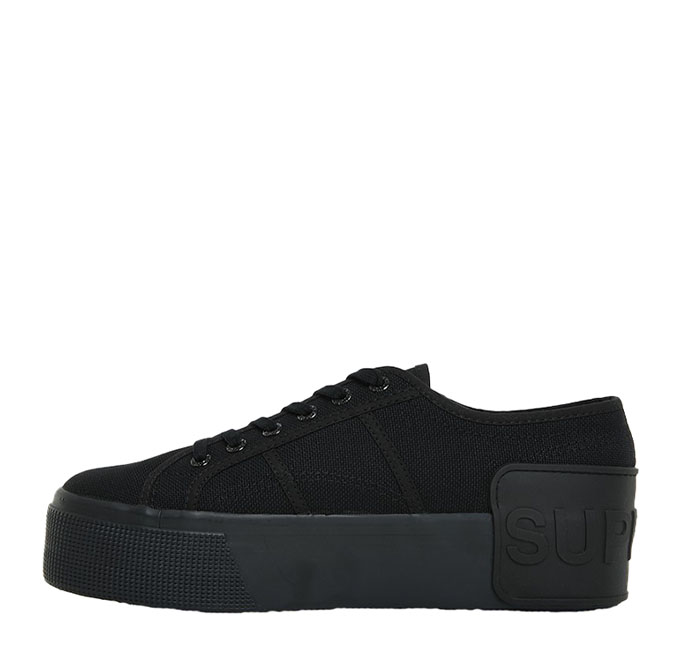 platform black superga