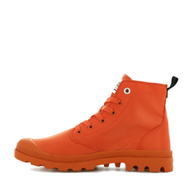 orange palladium boots