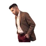 Navada Coats Check - Burgundy