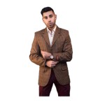 Navada Coats Check - Burgundy
