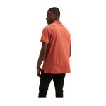 Polo Plain Pique Short Sleeve Golfer Mens - Brick