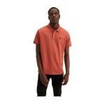 Polo Plain Pique Short Sleeve Golfer Mens - Brick