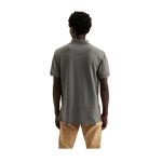 Polo Plain Pique Short Sleeve Golfer Mens - Grey