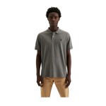 Polo Plain Pique Short Sleeve Golfer Mens - Grey