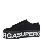 Superga 2790 Platform Lettering - Black Mono