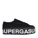 Superga 2790 Platform Lettering - Black Mono