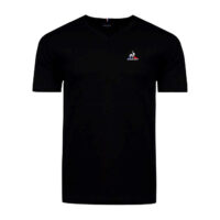 Le Coq Sportif Essential V Neck T-Shirt - Black