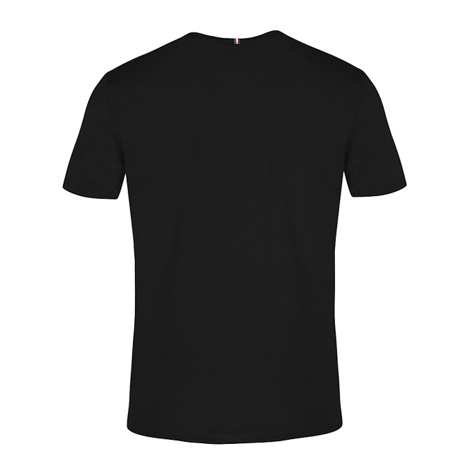 Le Coq Sportif Essential V Neck T-Shirt - Black - Brandz