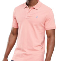 Polo Plain Pique Short Sleeve Golfer Mens - Pink
