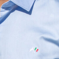 Lorenzini Slim Fit Italian Flag Print Mens Shirt