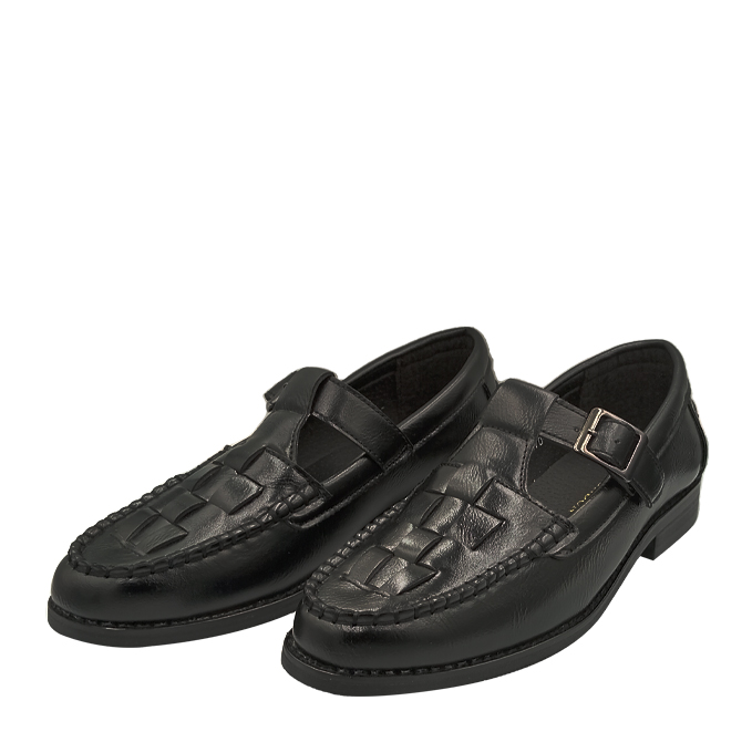 P Crouch & Co RU1070 Mens Shoes - Black - Brandz
