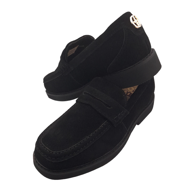 Jonathan D Franklin Mens Suede Shoes - Black - Brandz