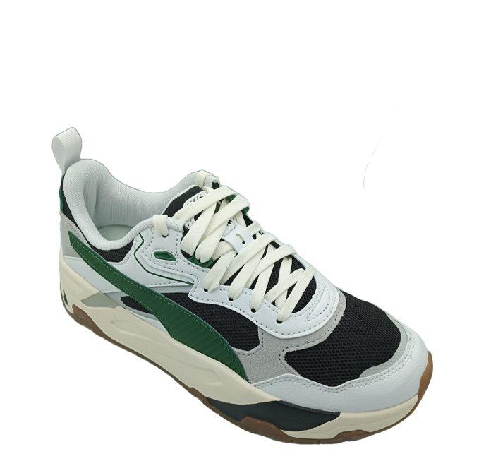 Puma Mens Trinity Sneakers - White/Green - Brandz