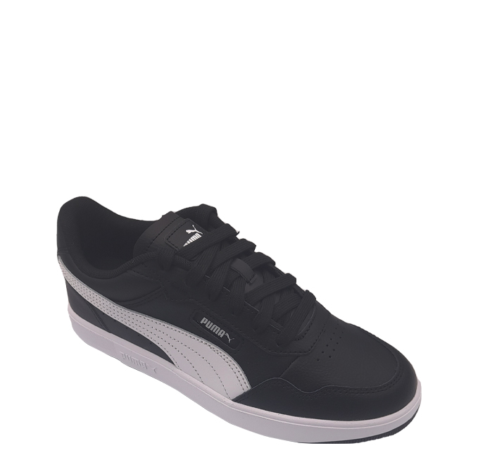 Puma Mens Court Ultra Sneakers - Black/White - Brandz