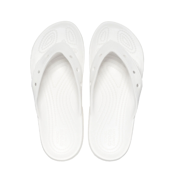 Crocs Womens Classic Flip - White - Brandz