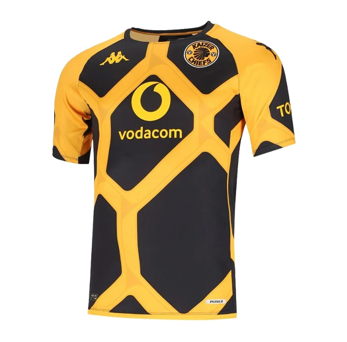 Kaizer Chiefs Aboupre Pro Mens T-Shirt - Black/Yellow - Brandz