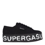 Superga 2790 Paint Ladies Sneakers - Black/White, stylish footwear for women in South Africa.