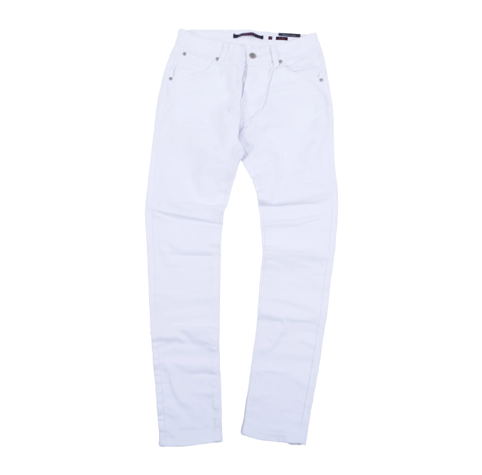 Cutty Tuber Denim Jeans - White - Brandz