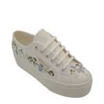 Superga 2790 Flower Embroidery Ladies Sneakers
