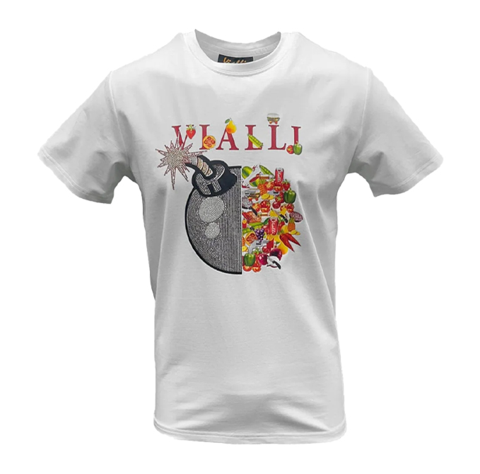 Vialli Echow Mens T-Shirts – White