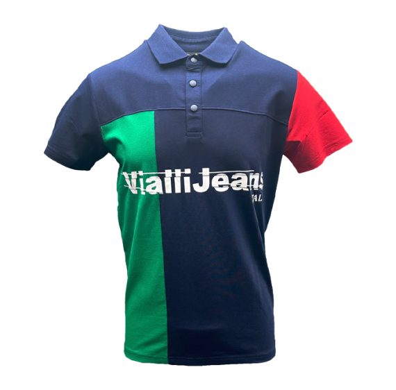 Vialli Etora Golfer Men's TShirt Navy Brandz