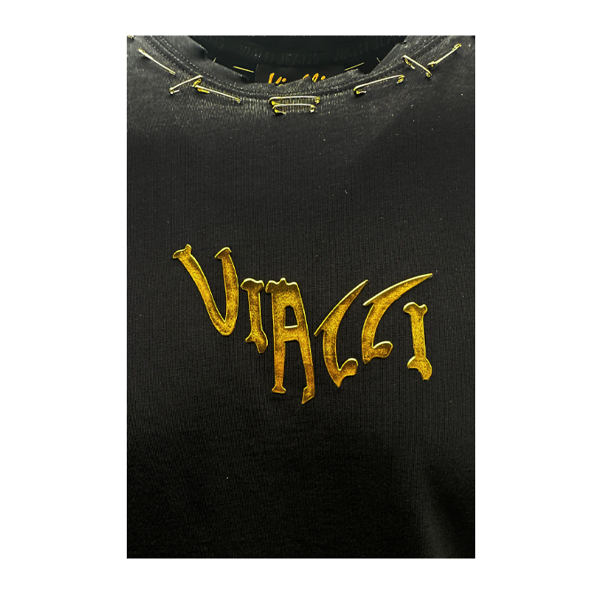 Vialli Flippint Mens T-Shirt - Black - Brandz