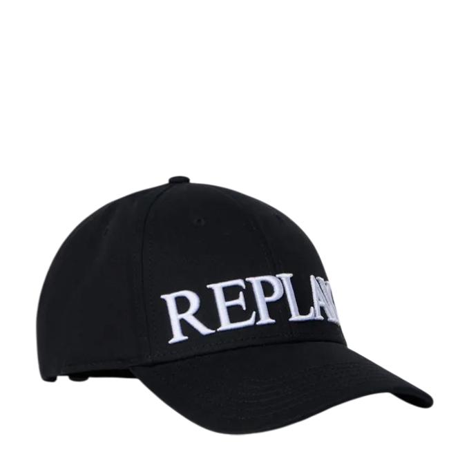 Replay Heavy Cotton Twill Maxi Logo Cap
